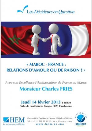 Maroc-France : Relations d’amour ou de raison ?