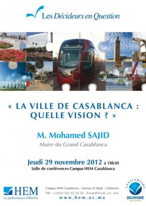 La ville de Casablanca: Quelle vision?