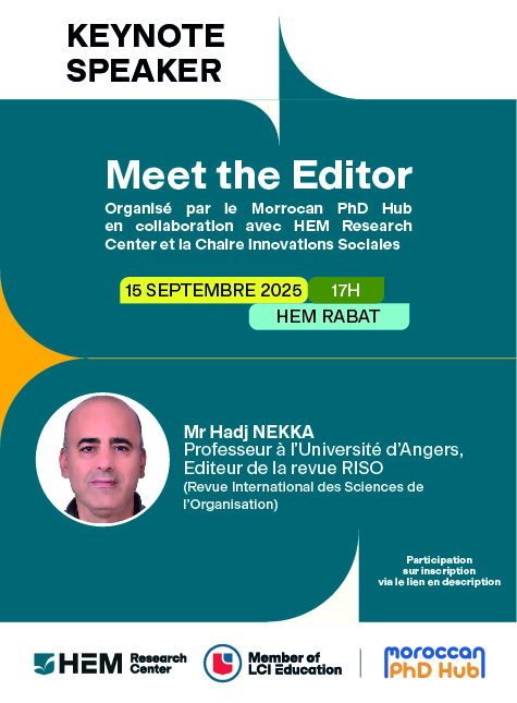 Rencontre académique : Meet the Editor