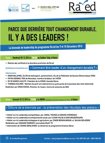 Parce que derrière tout changement durable, il y'a des Leaders!