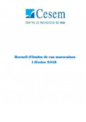 Parution du premier recueil d'études de cas marocaines