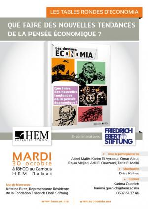 Que faire des nouvelles tendances de la pensée économique? le 30 Octobre 2014